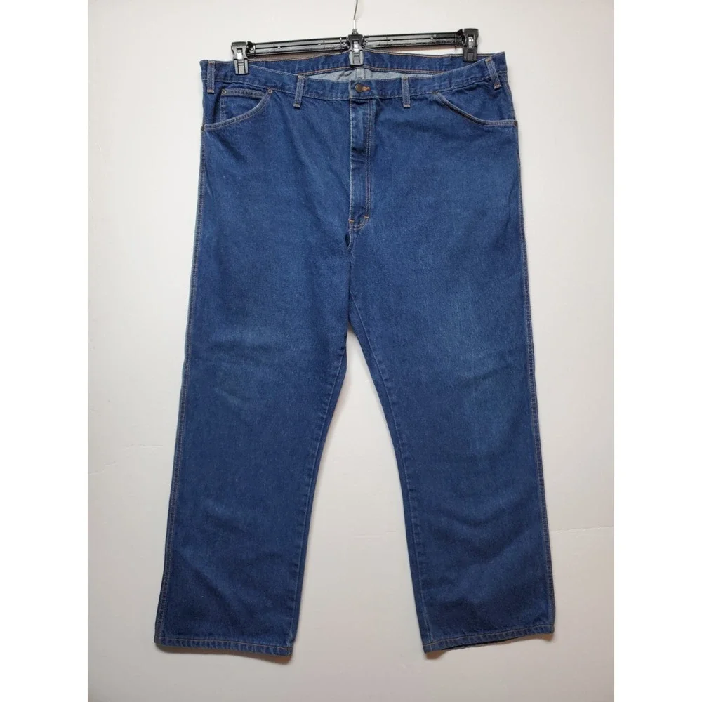 Vintage‎ Dickies Blue Denim Wide Leg Straight Jeans Mens Size 50